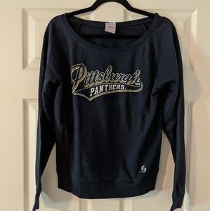 L Soffe Pittsburgh Panthers Crop Sweatshirt